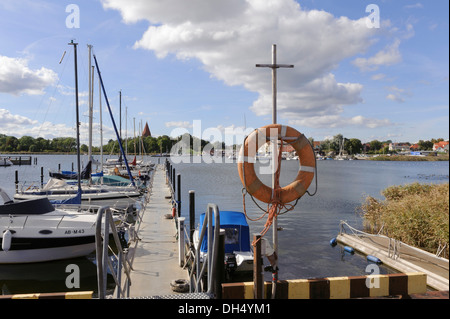 Port de Kirchdorf, Isle ofl Poel, Mecklenburg-Hither Occidentale, Allemagne Banque D'Images