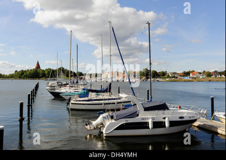 Port de Kirchdorf, Isle ofl Poel, Mecklenburg-Hither Occidentale, Allemagne Banque D'Images