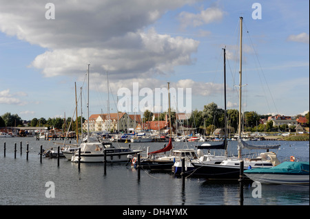 Port de Kirchdorf, Isle ofl Poel, Mecklenburg-Hither Occidentale, Allemagne Banque D'Images