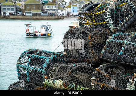 Vue générale du port de St Ives, Cornwall. Photo par Julie Edwards Banque D'Images