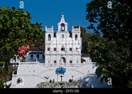 Église Notre Dame de l'Immaculée Conception, Panaji, Goa, Inde, Asie Banque D'Images