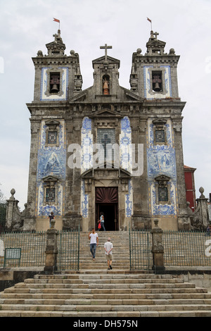 Igreja de Santo Ildefonso church à Porto Banque D'Images