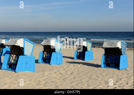 La mer Baltique de Binz, spa Ile de Rugia (Ruegen) Mecklenburg-Hither Occidentale, Allemagne Banque D'Images