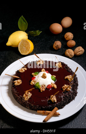 Gâteau de noix Banque D'Images