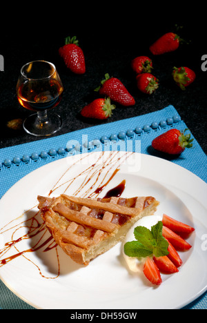 Gâteau sucre cassant couvert Banque D'Images