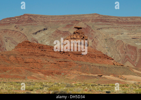 Mexican Hat près de Monument Valley, Arizona Banque D'Images