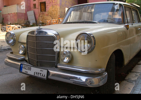 Vintage Mercedes-Benz, Beyrouth, Liban Banque D'Images