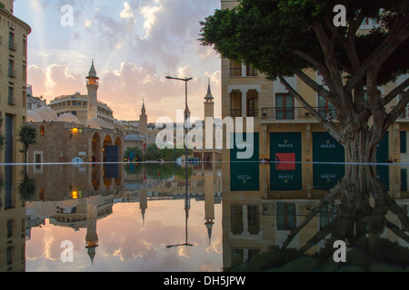 Assaf Amir mosquée dans le quartier central de Beyrouth, Beyrouth, Liban Banque D'Images