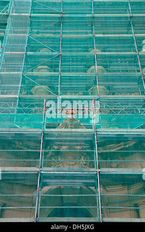 Les vacances d'hiver au tribunal régional supérieur échafaudée et le siège du Bureau du Procureur Public, Cologne, Reichenspergerplatz Banque D'Images