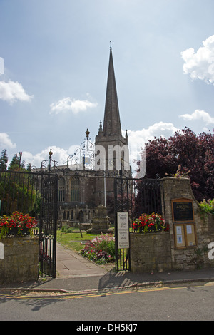 L'église paroissiale de St Marie la Vierge et St Marie Madeleine, Tetbury Banque D'Images