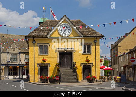 Marché médiéval chambre au centre du village de Cotswold Tetbury Banque D'Images