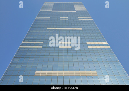 Tour du Midi, bâtiment le plus élevé de la Belgique, de la construction de l'Union européenne, Bruxelles, Belgique, Europe Banque D'Images