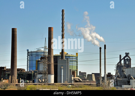 ThyssenKrupp Steel works dans Hamborn, Duisbourg, Rhénanie du Nord-Westphalie, PublicGround Banque D'Images