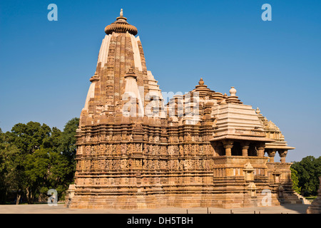 Jagadambi Temple, temple de l'Ouest Groupe, Khajuraho Khajuraho district, Groupe de Monuments, UNESCO World Heritage Site, Khajuraho Banque D'Images