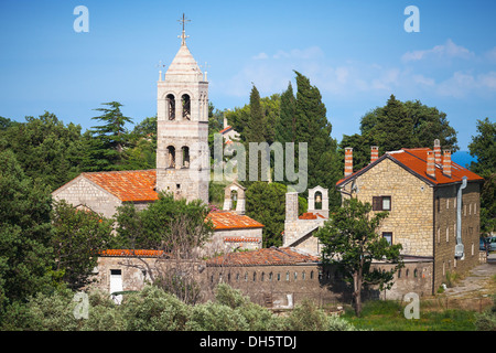 Le monastère orthodoxe serbe de Rezevici, côte de la mer Adriatique, le Monténégro Banque D'Images