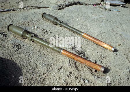 La suite de la guerre du Golfe en 1991 au Koweit : la peine de l'autoroute, Mutla ridge Banque D'Images