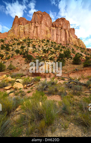 Le "Château", le légendaire Burr Trail Road, Grand Staircase-Escalante National Monument, GSENM, Utah, USA, USA Sud-ouest Banque D'Images