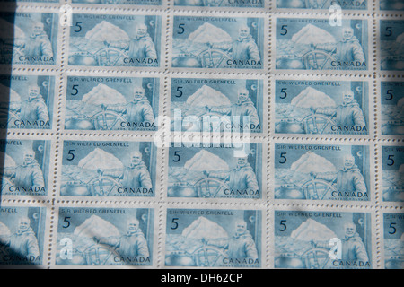 Canada, Terre-Neuve, St. Anthony. La maison Grenfell, Musée des timbres de Sir Wilfred Grenfell. Banque D'Images