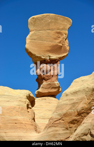 Devil's Garden, érodés et hoodoos Entrada Sandstone rock formations, gobelins, Hole-In-The-Rock-Road, Grand Staircase-Escalante Banque D'Images