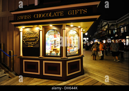 Boutique de chocolat chocolat Ciel, Pier 39, Fisherman's Wharf, San Francisco, Californie, États-Unis d'Amérique, USA Banque D'Images