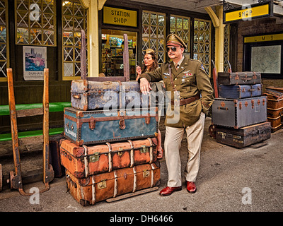 40. week-end Embsay Saint-cergue steam railway Banque D'Images