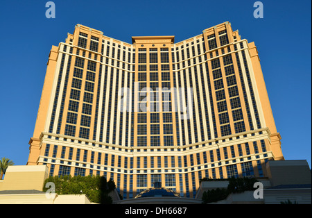 Scène de nuit, hôtel de luxe et le casino, le Palazzo, Las Vegas, Nevada, United States Banque D'Images