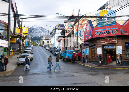 Ushuaia, la ville la plus au sud de l'Argentine, le Canal de Beagle, Tierra del Fuego, Argentine, Amérique du Sud Banque D'Images