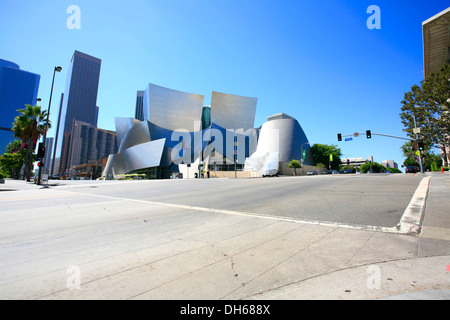 LA Phil, le Walt Disney Concert Hall, au centre-ville, South Grand Avenue, construit par Frank Gehry, Los Angeles, Californie, USA Banque D'Images