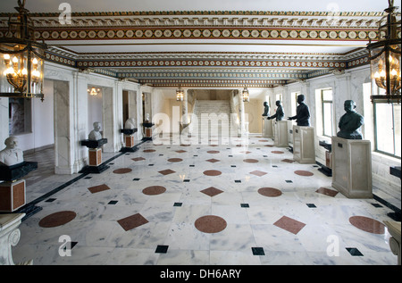 Hall avec des bustes, Puerto Rico Capitol Building (1929), San Juan, Puerto Rico Banque D'Images