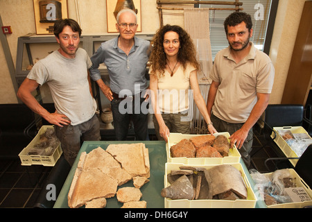 L'Europe, Italie, Toscane, Vetulonia, musée archéologique, pièces étrusques, provenant de la domus dans location poggiarello renzetti Banque D'Images