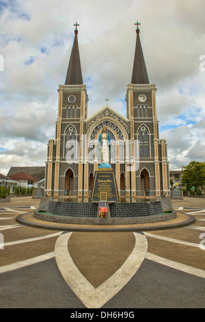 Cathédrale de l'Immaculée Conception à Chanthaburi, Thailande Banque D'Images