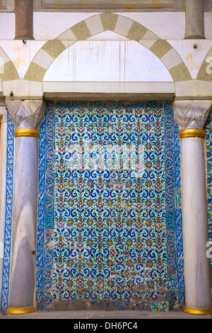 Détails du harem de Topkapi, Palais de Topkapi, Istanbul, Turquie Banque D'Images