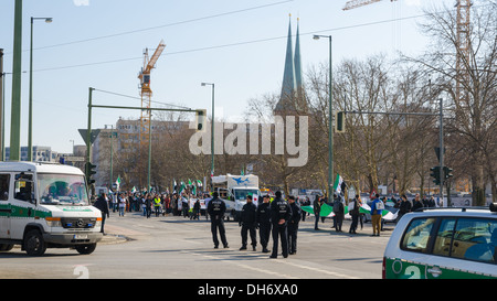 BERLIN - 16 mars : manifestation de protestation contre la dictature du président Bachar al-Assad et une guerre en Syrie le 16 mars 2013. Banque D'Images