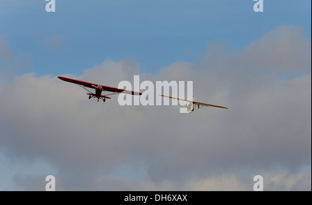 Aeon Vintage glider primaire de la Shuttleworth collection,octobre journée de vol,2013,UK Biggleswade Banque D'Images