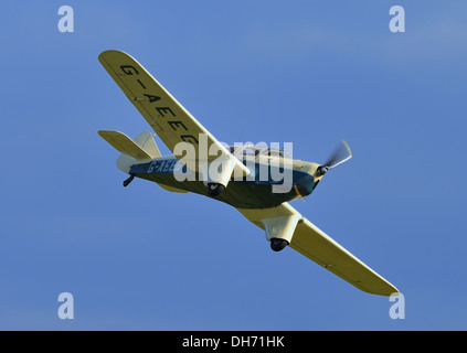 Miles M3A Six Falcon.1930 avion monoplan de la Shuttleworth collection.octobre journée de vol,2003,UK Biggleswade Banque D'Images