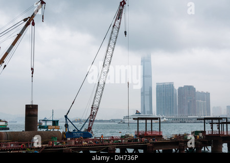 Gratte-ciel de Hong Kong. Banque D'Images