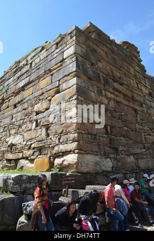 Temple de Chavin de Huantar, Ancash complexe Province, Pérou Banque D'Images