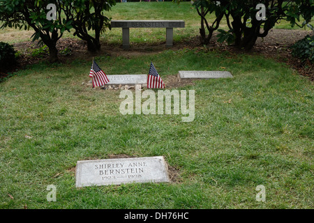 Leonard Bernstein grave Vert-bois Cemetery Banque D'Images