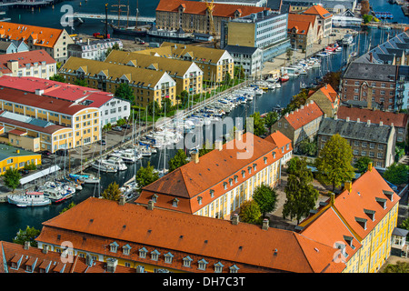 Christianhavn Canal, Copenhague, Danemark Banque D'Images