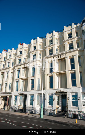 Queens Hotel Brighton Seafront UK Banque D'Images