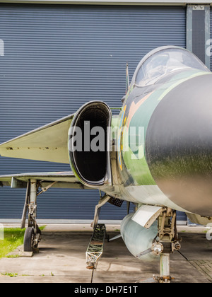 Vue frontale d'un Saab Viggen jet fighter Banque D'Images