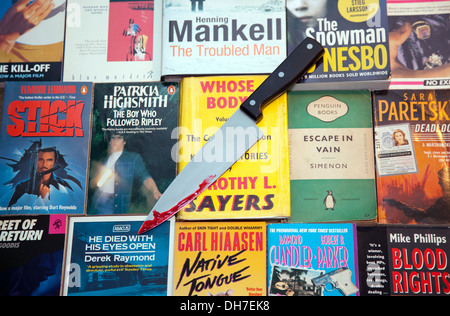 Classic Crime Fiction Books, Londres Banque D'Images