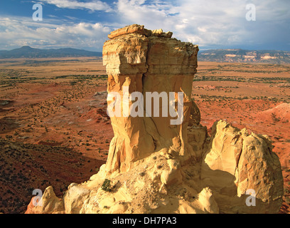 Chimney Rock, Ghost Ranch, Nouveau Mexique USA Banque D'Images