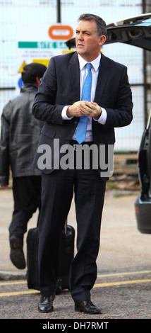 Bolton Wanderers manager Owen Coyle arrive à Londres pour visiter l'hôpital thoracique joueur de Fabrice Muamba qui s'effondra avec un Banque D'Images