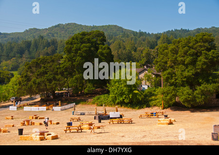 Jack London State Historic Park, vu de l'aire de stationnement, Glen Ellen, Californie Banque D'Images