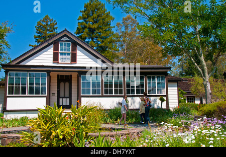 Jack London's Cottage, Parc historique d'état de Jack London, Glen Ellen, Californie Banque D'Images