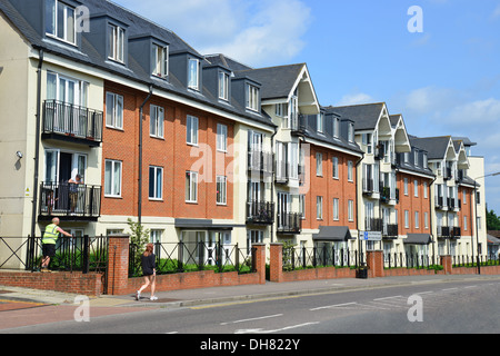 Appartement nouvelle construction, St Asaph Hill, St Albans, Hertfordshire, Angleterre, Royaume-Uni Banque D'Images