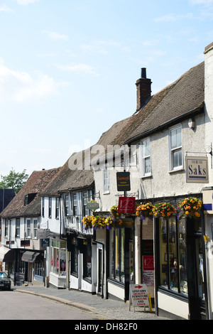 George Street historique, St Albans, Hertfordshire, Angleterre, Royaume-Uni Banque D'Images