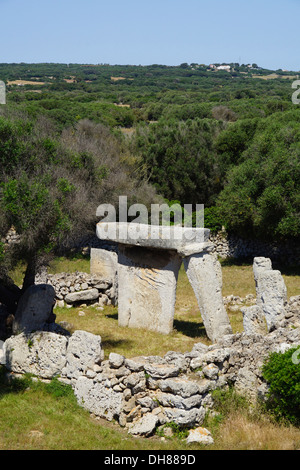 Taula, talati de Dalt, Mao, Minorque, Espagne Banque D'Images