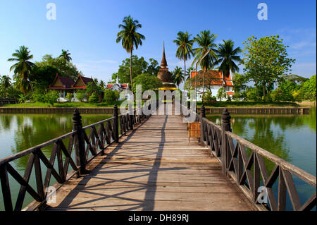 Wat Tra Phang Thong, Sukhothai, Thaïlande, Asie Banque D'Images